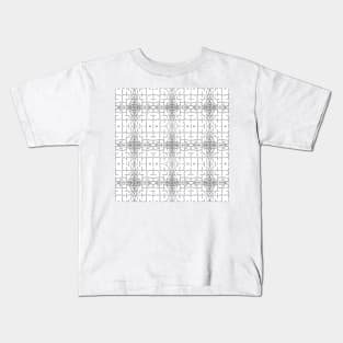 Repeating geometric pattern with lines elements Kids T-Shirt